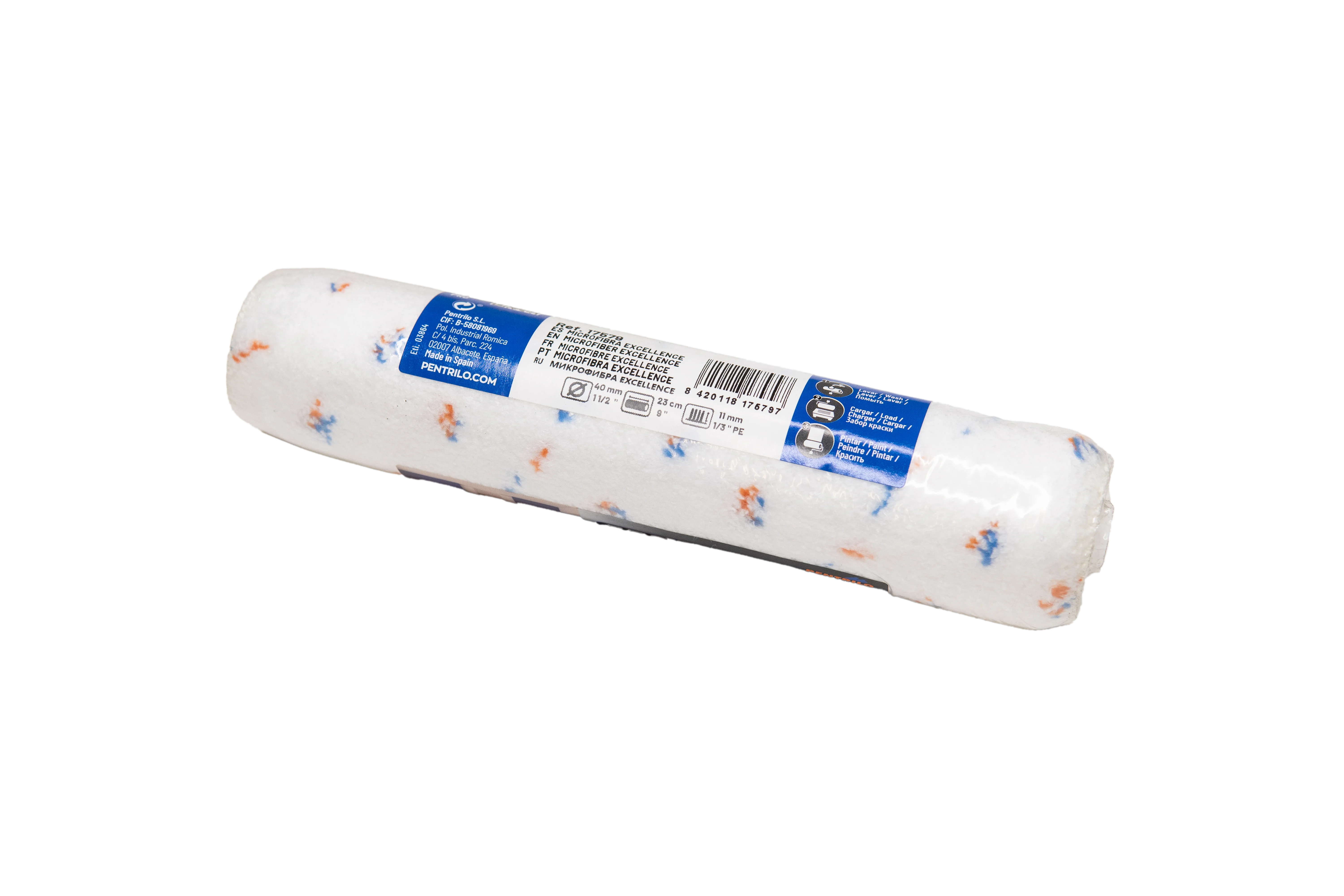 Decorazza - Валик PENTRILO Microfiber, Ecoblock, тонкий слой для стен и потолков - 2